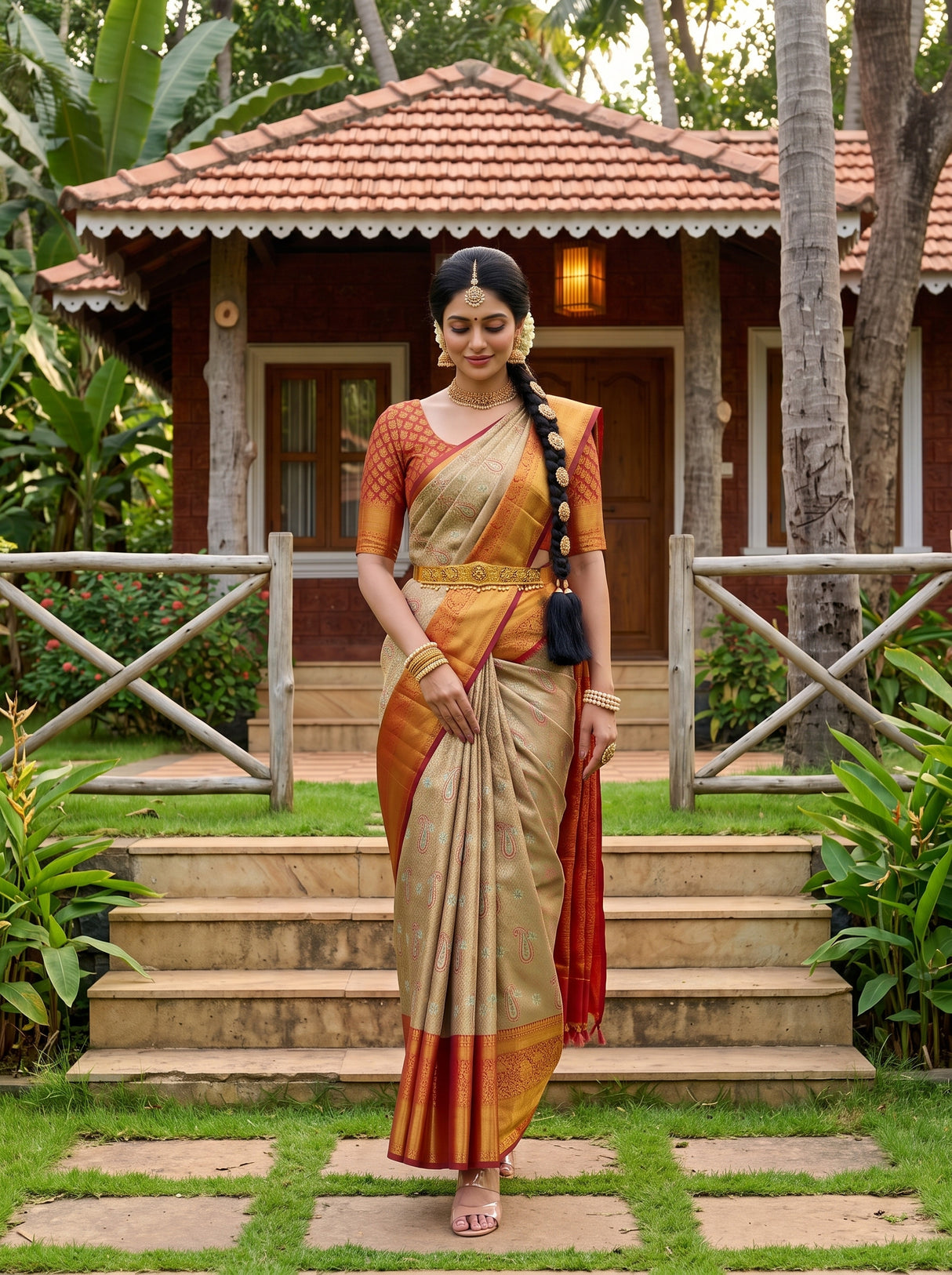 MIMOSA Saree Saree — pose 6 styling detail