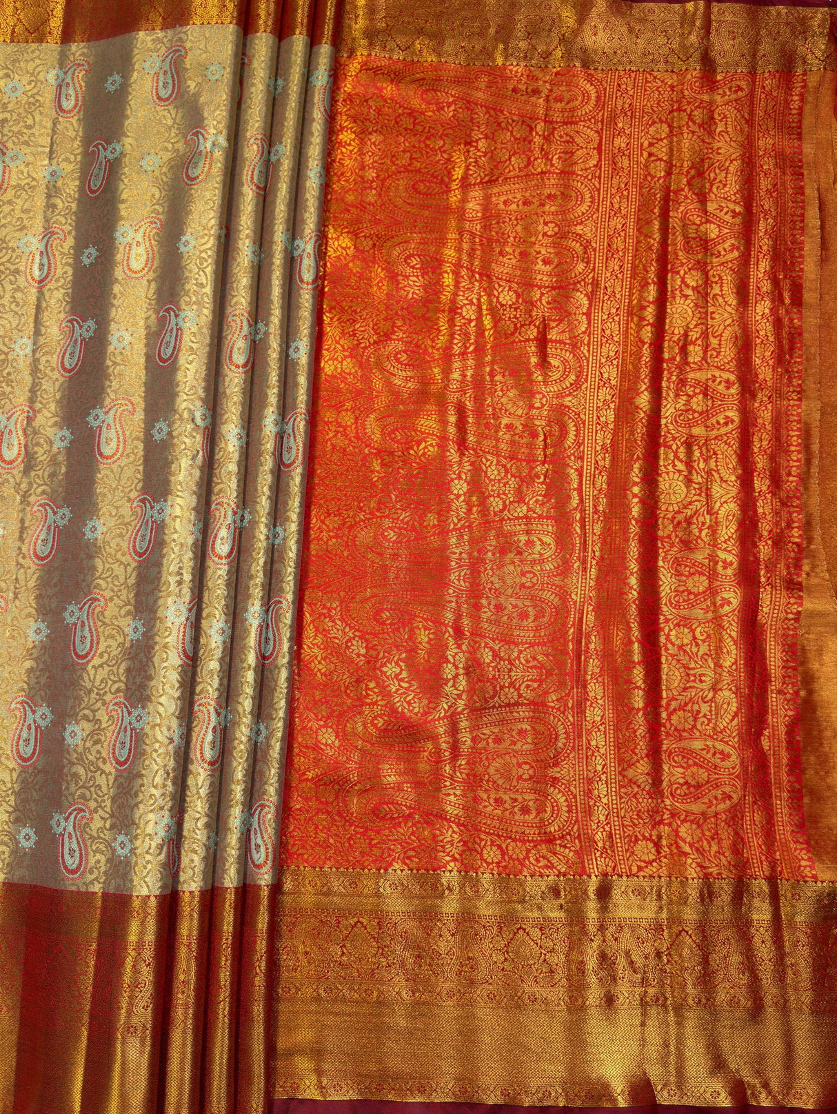 MIMOSA Saree Saree — pallu and zari work detail
