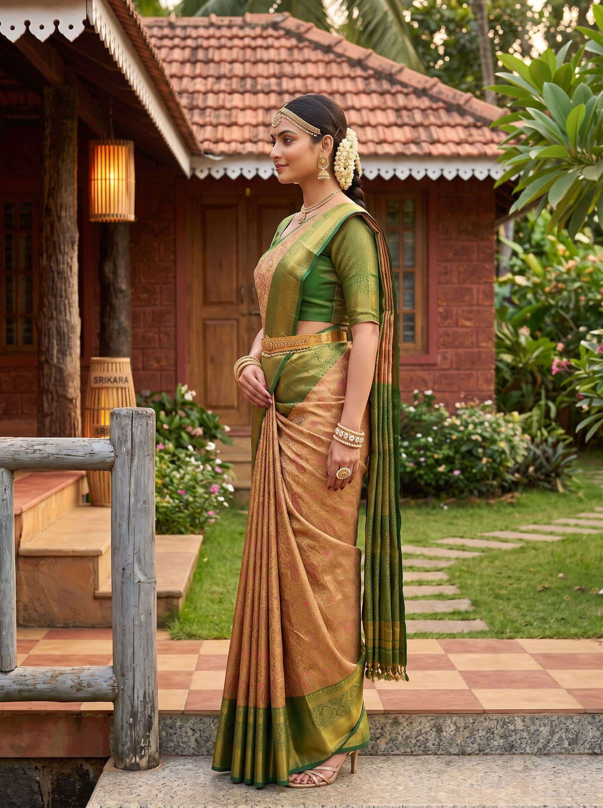 MIMOSA Saree Saree — pose 3 styling detail