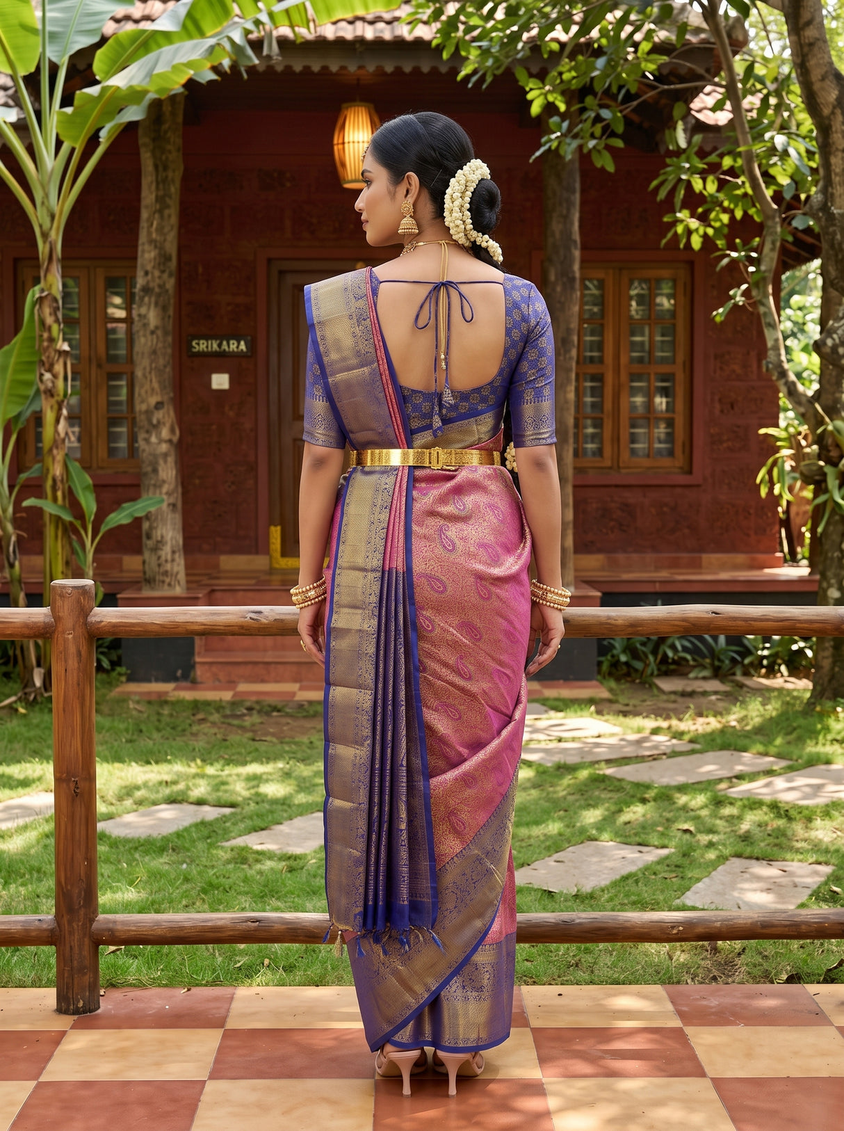 MIMOSA Saree Saree — pose 2 styling detail