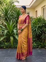 MIMOSA Gold Saree Saree — pose 3 styling detail