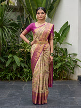 MIMOSA Magenta Saree Saree — pose 4 styling detail