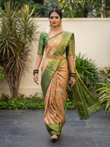 MIMOSA Red Saree Saree — pose 6 styling detail