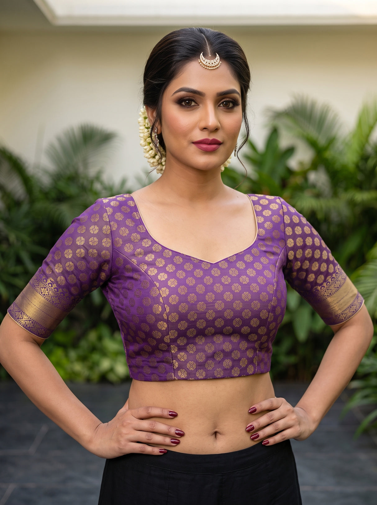 MIMOSA Rani Saree Saree — blouse close-up