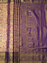 MIMOSA Rani Saree Saree — pallu and zari work detail
