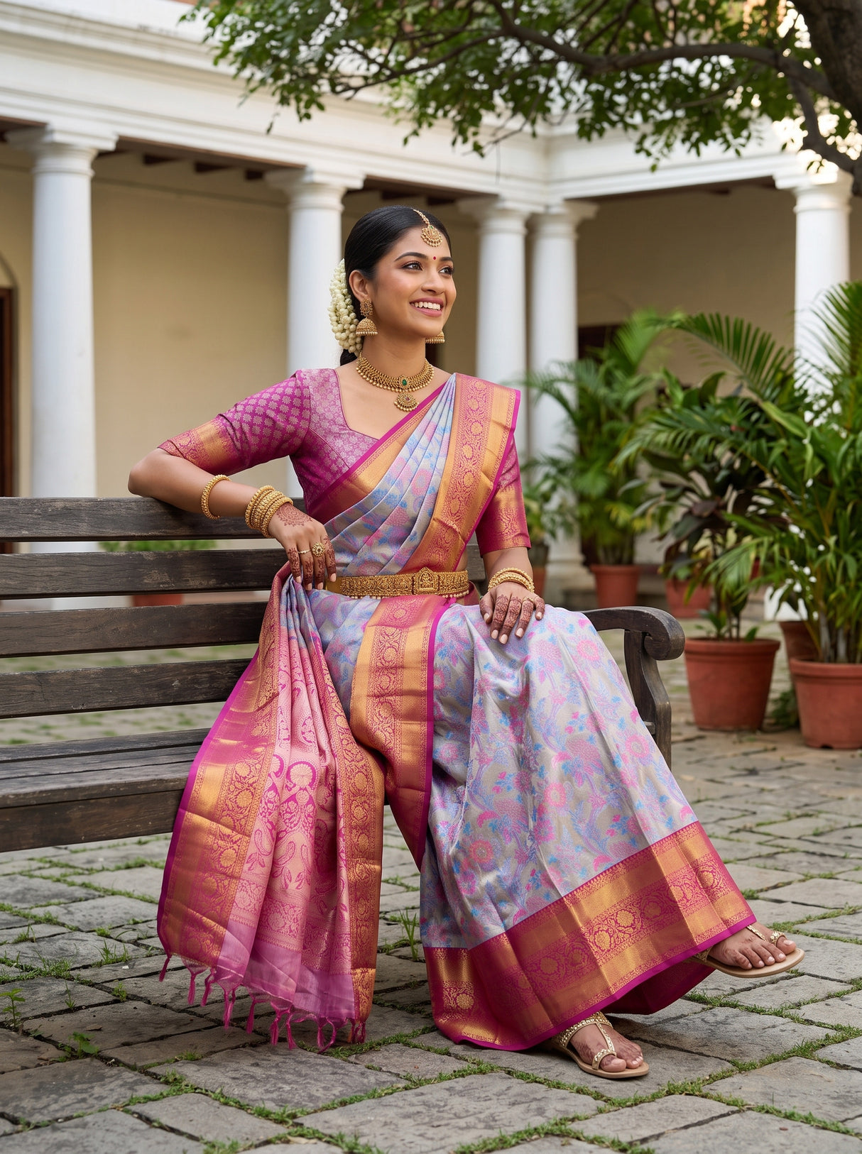 MIMOSA Saree Saree — pose 5 styling detail