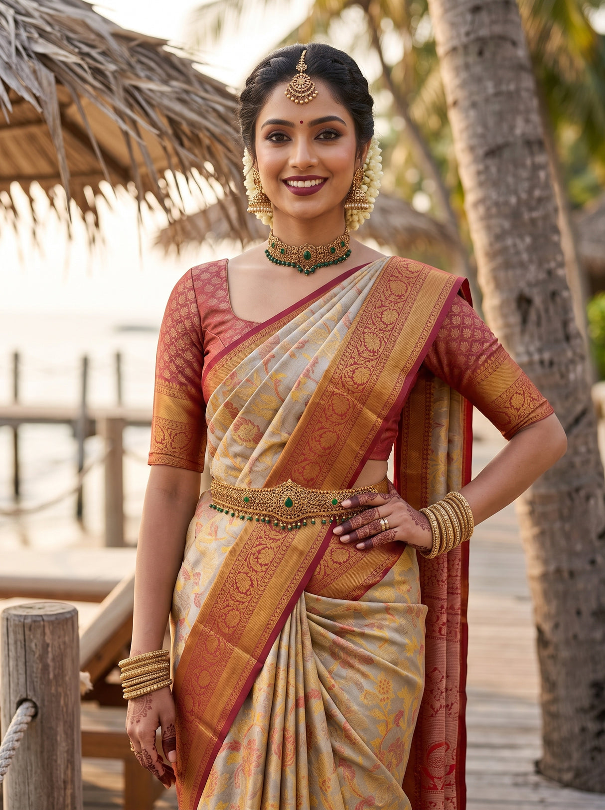 MIMOSA Saree Saree — pose 4 styling detail