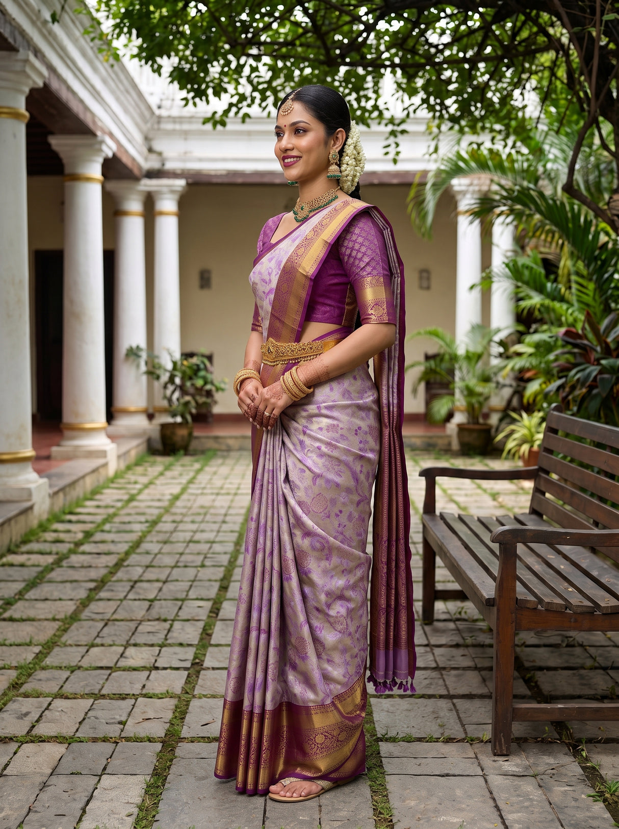 MIMOSA Saree Saree — pose 3 styling detail