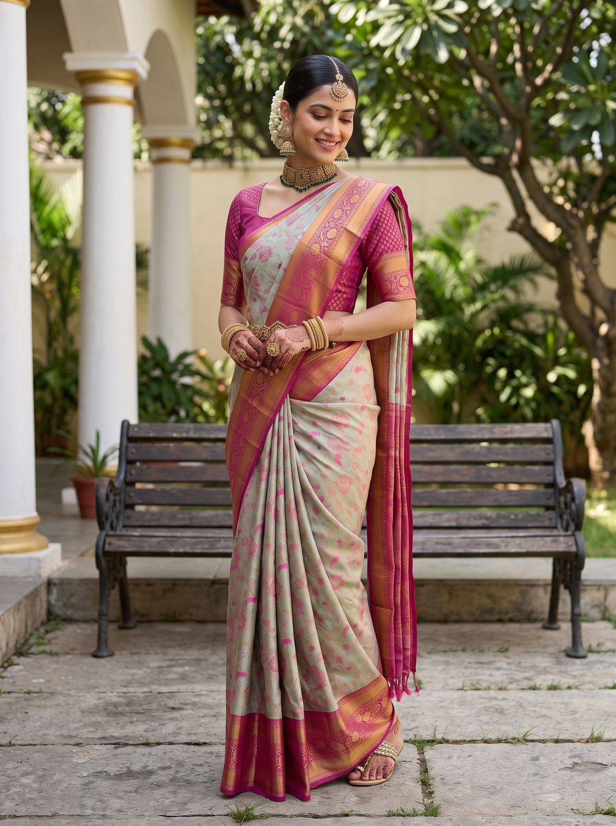 MIMOSA Saree Saree — pose 9 styling detail