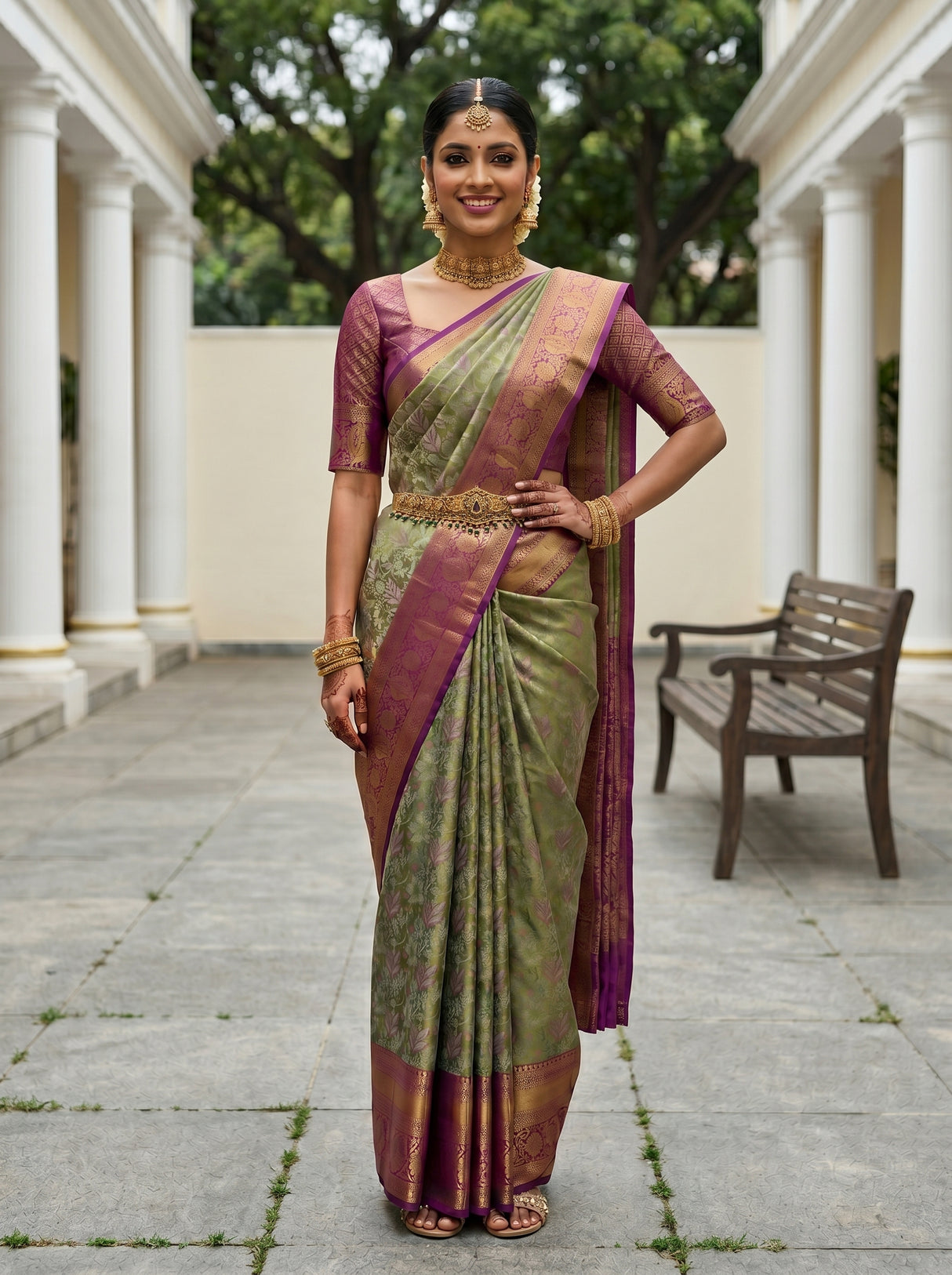MIMOSA Saree Saree — pose 4 styling detail