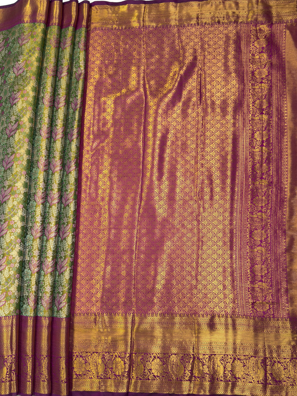 MIMOSA Saree Saree — pallu and zari work detail