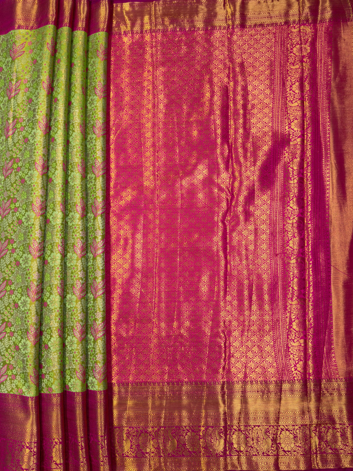 MIMOSA Saree Saree — pallu and zari work detail