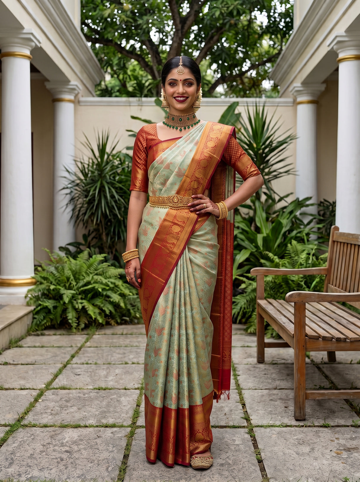 MIMOSA Saree Saree — pose 4 styling detail