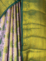 MIMOSA Lavender Kanjivaram Art Silk Saree — fleets shot full lifestyle
