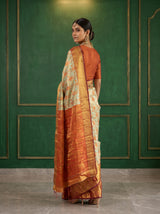 MIMOSA Pista Kanjivaram Art Silk Saree — pose 7 styling detail