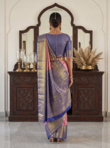 MIMOSA Rani Kanjivaram Art Silk Saree — Model Lifestyle Pose