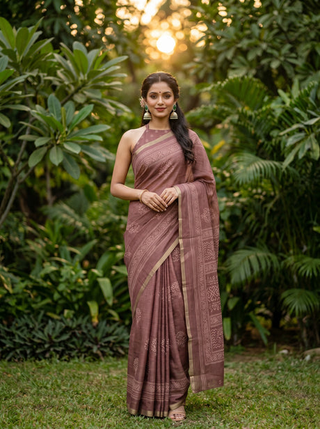 MIMOSA Saree Saree — front view on mannequin