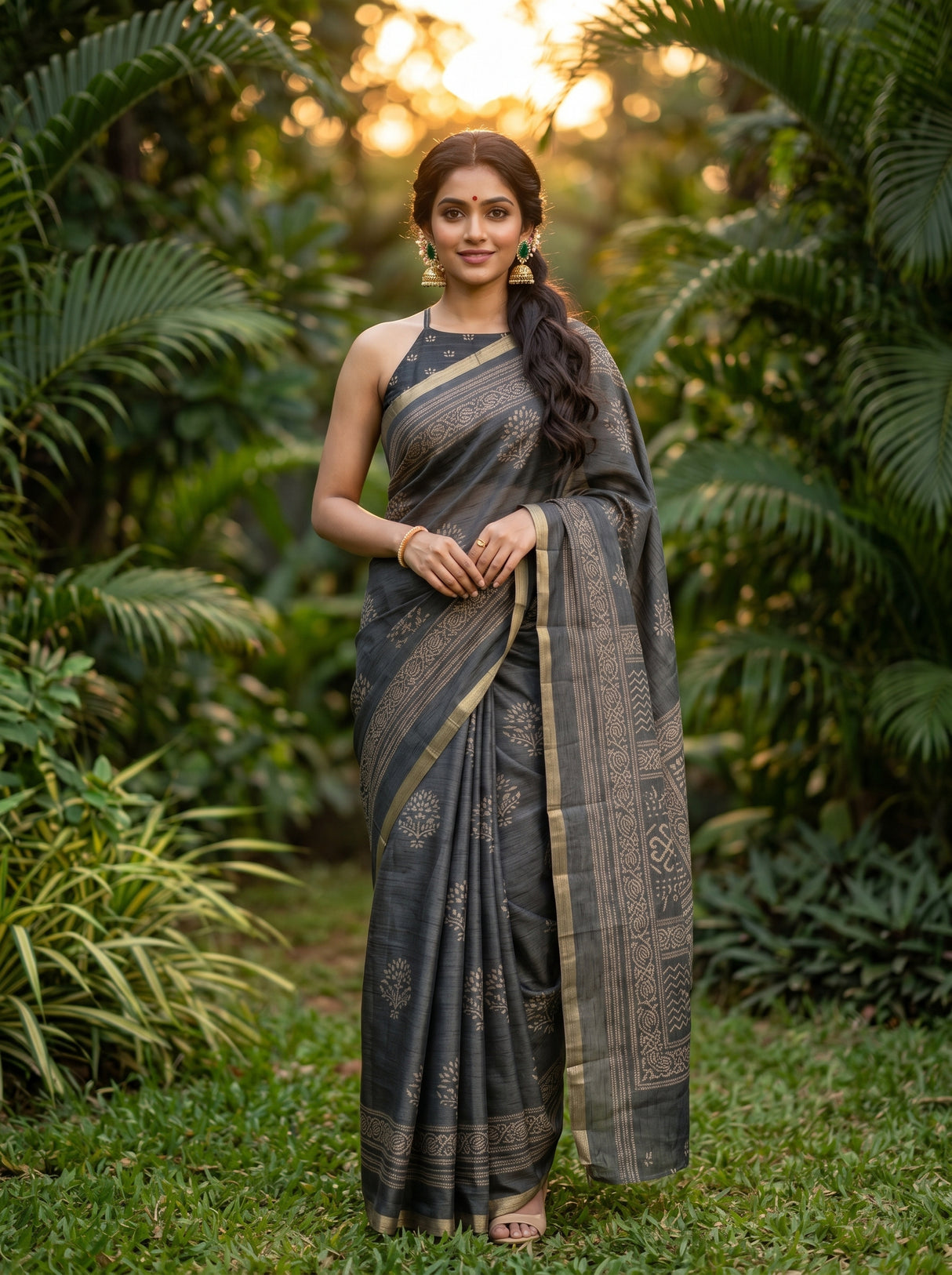 MIMOSA Saree Saree — front view on mannequin