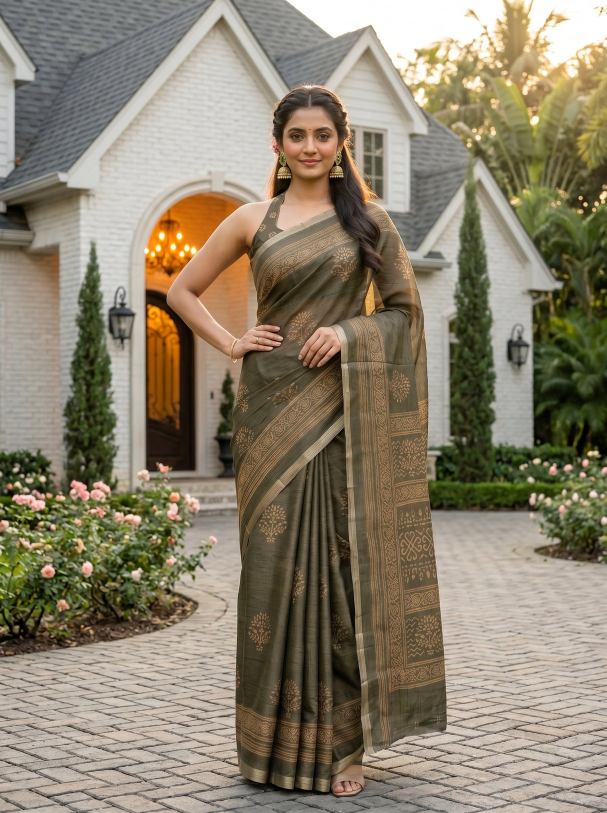 MIMOSA Saree Saree — pose 4 styling detail