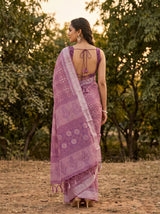 MIMOSA Pink Saree Saree — pose 2 styling detail