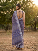 MIMOSA Violet Saree Saree — pose 2 styling detail