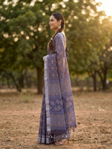 MIMOSA Violet Saree Saree — pose 3 styling detail