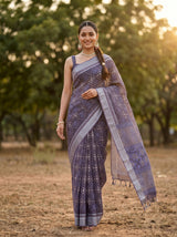MIMOSA Violet Saree Saree — pose 6 styling detail