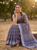 MIMOSA Violet Saree Saree — pose 8 styling detail