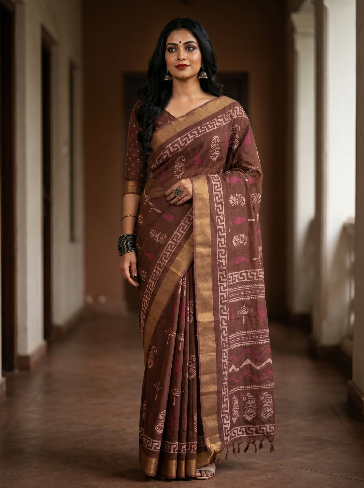MIMOSA Saree Saree — front view on mannequin