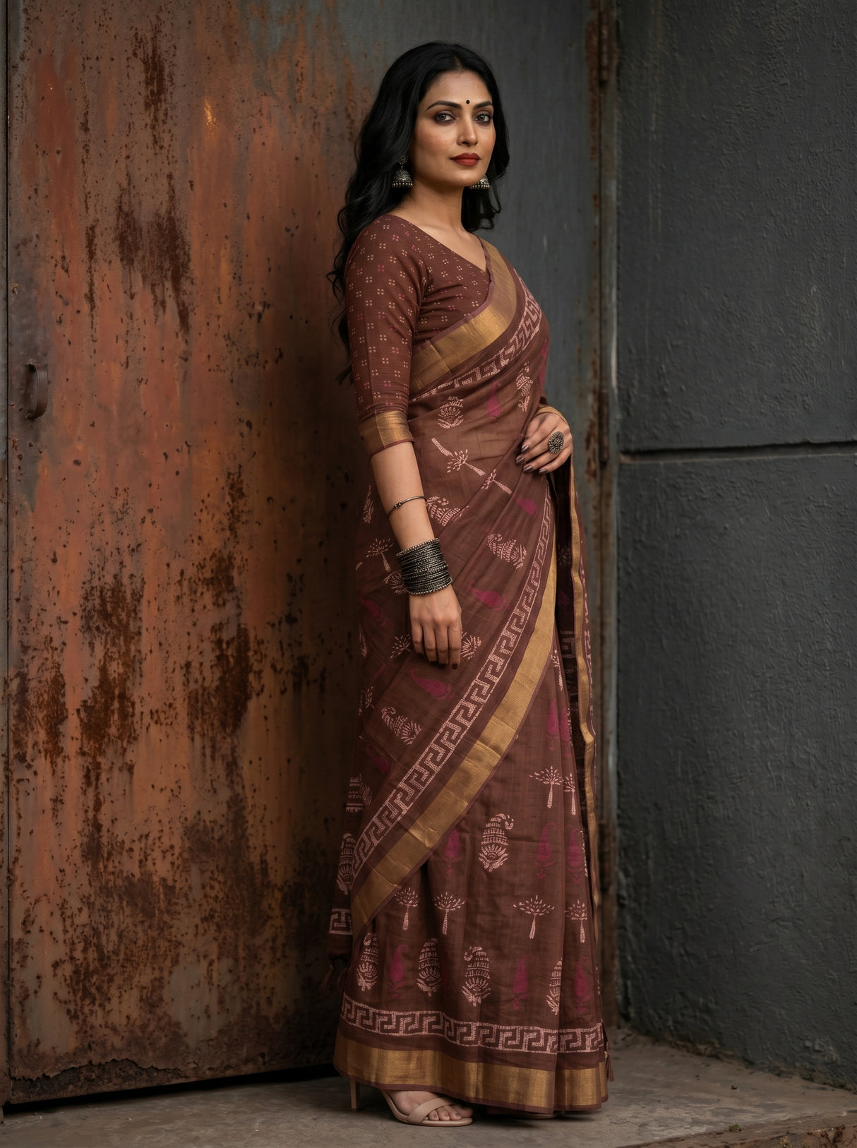 MIMOSA Saree Saree — pose 3 styling detail