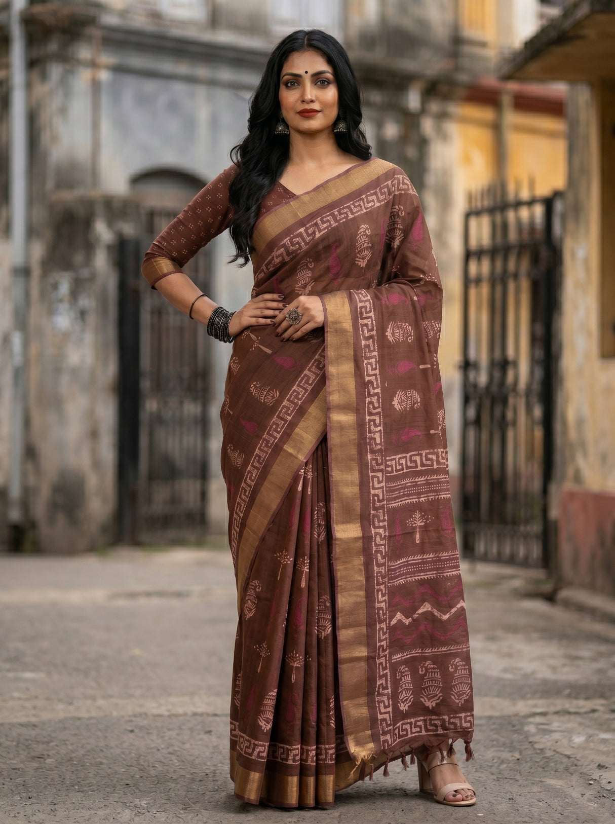 MIMOSA Saree Saree — pose 4 styling detail