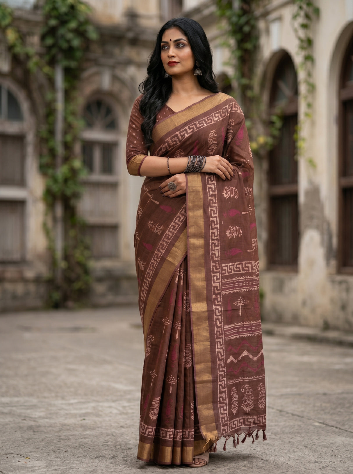 MIMOSA Saree Saree — pose 5 styling detail