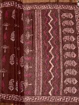 MIMOSA Saree Saree — pallu and zari work detail