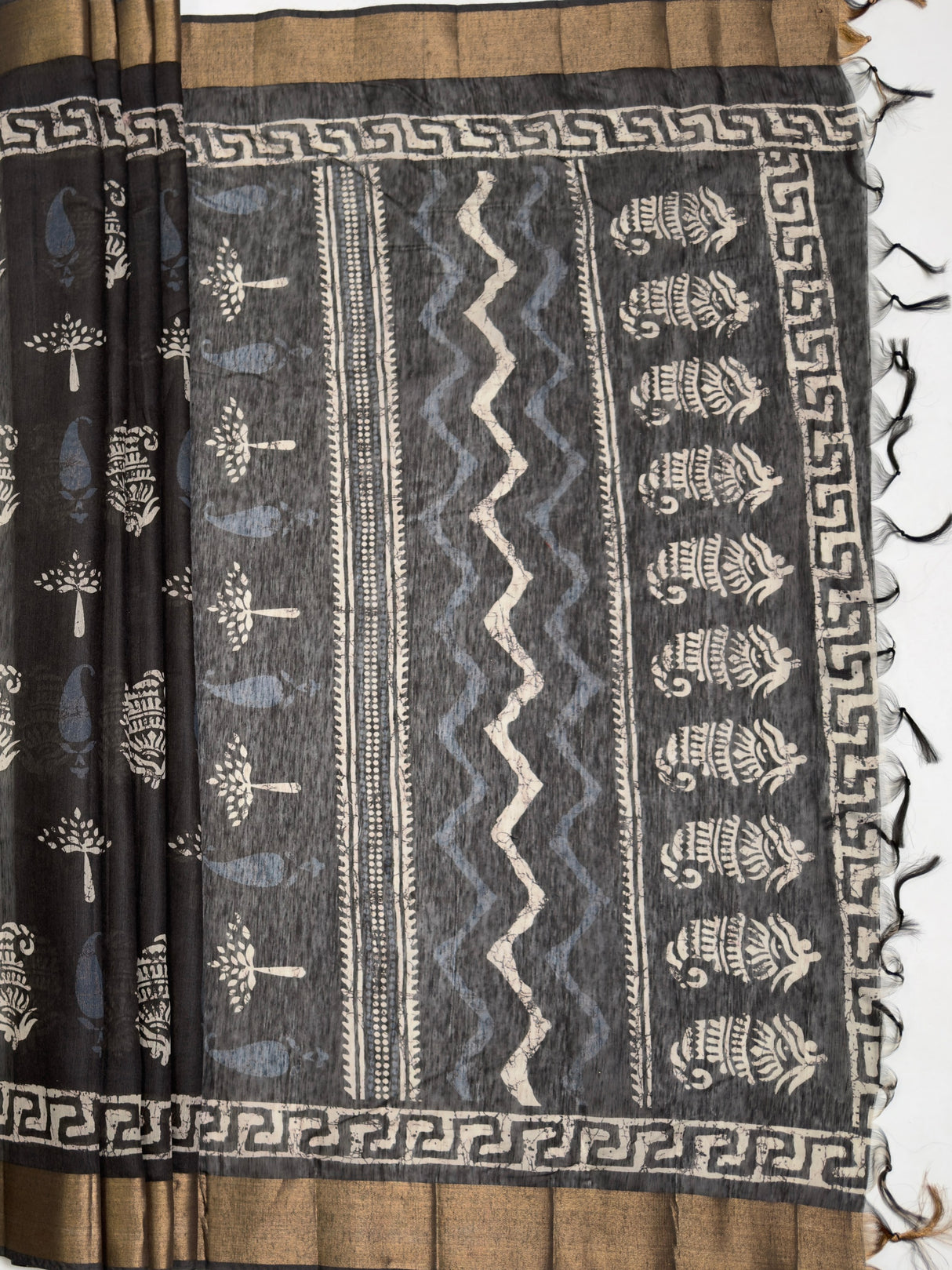 MIMOSA Saree Saree — pallu and zari work detail