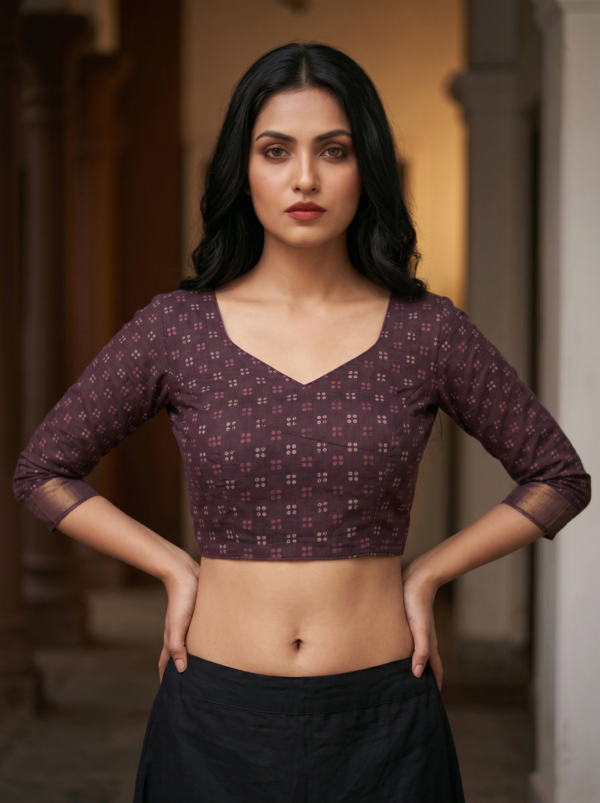 MIMOSA Saree Saree — blouse close-up