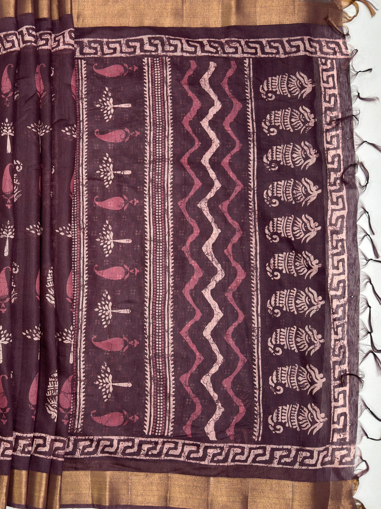 MIMOSA Saree Saree — pallu and zari work detail