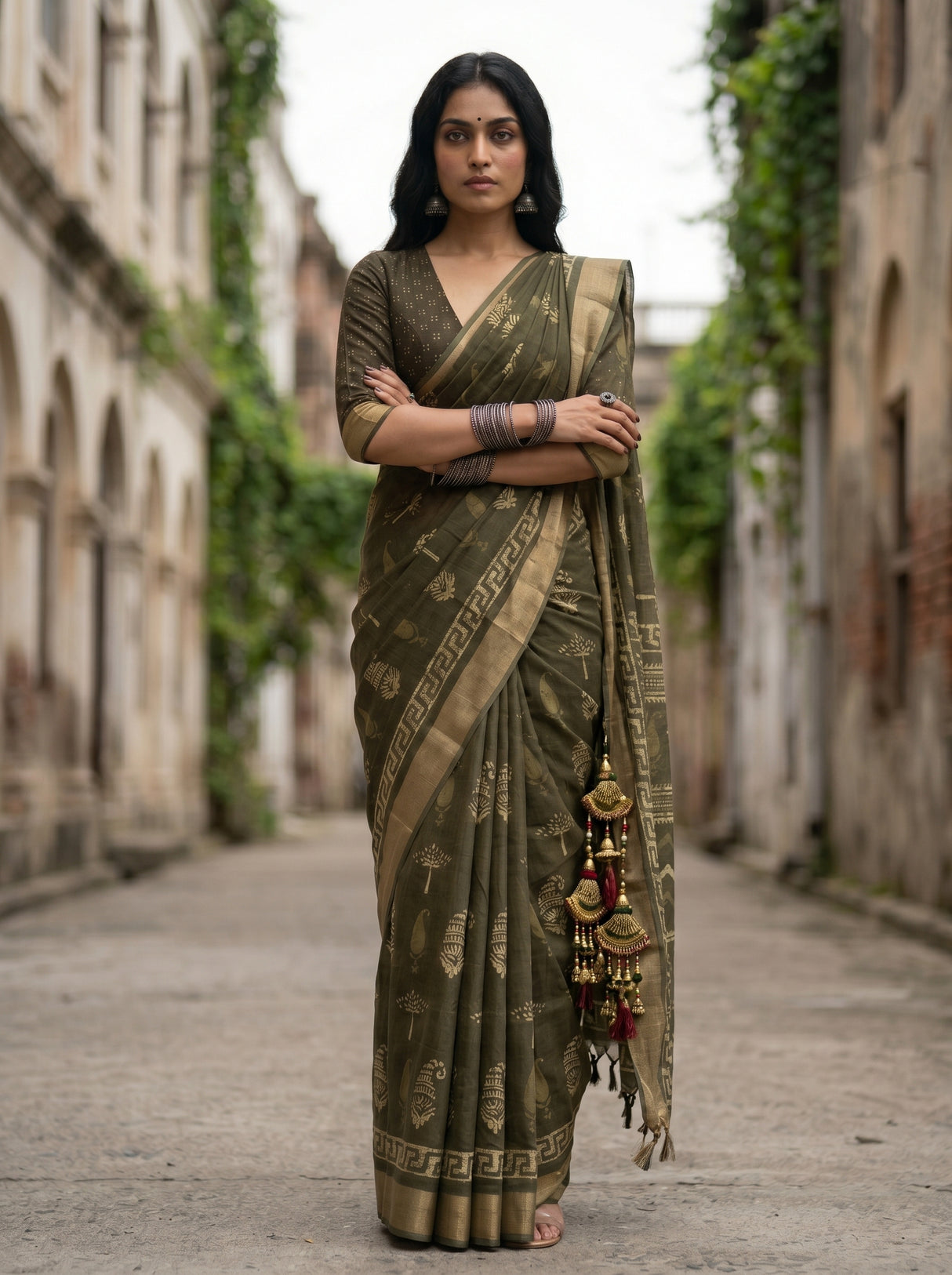 MIMOSA Saree Saree — pose 5 styling detail