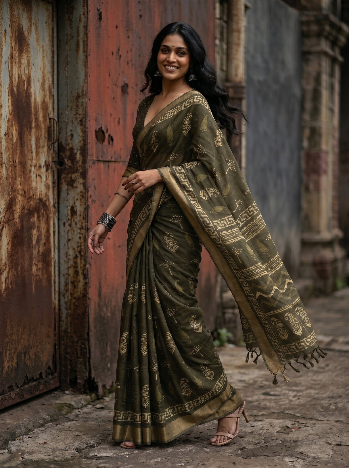 MIMOSA Saree Saree — pose 9 styling detail