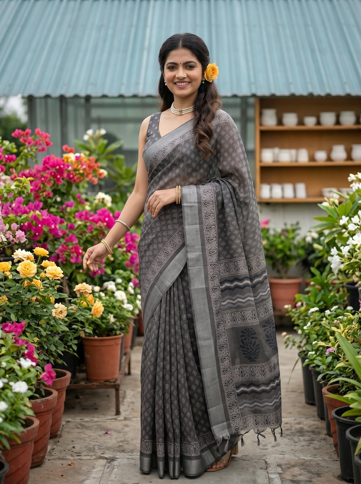 MIMOSA Saree Saree — pose 5 styling detail