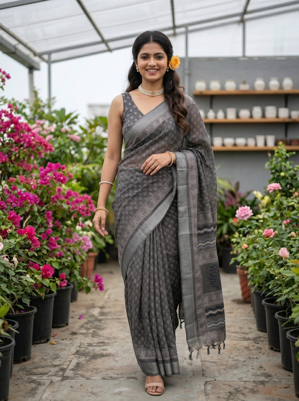 MIMOSA Saree Saree — pose 6 styling detail