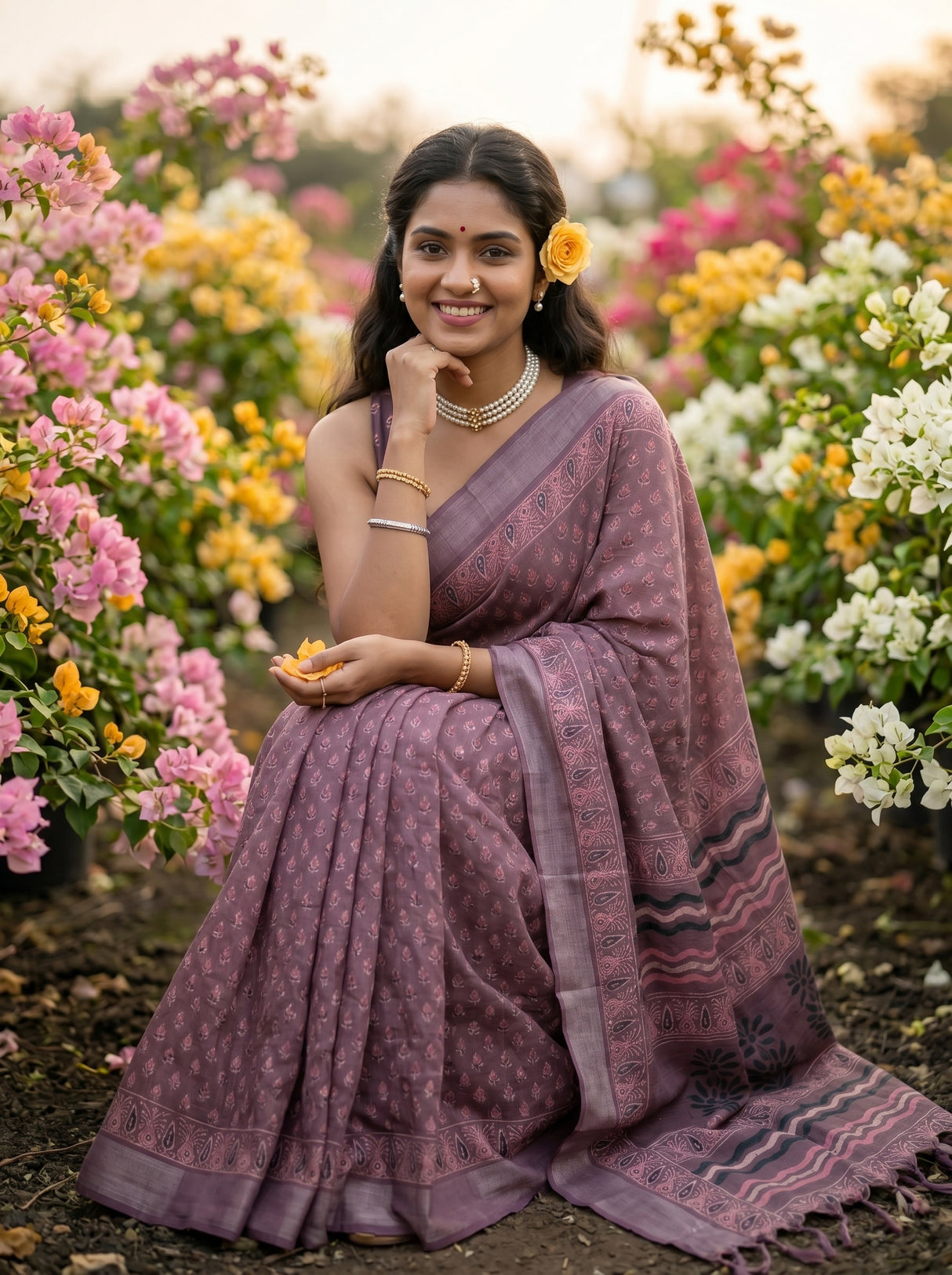 MIMOSA Saree Saree — pose 8 styling detail