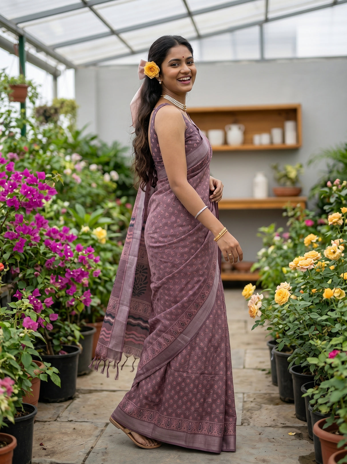 MIMOSA Saree Saree — pose 9 styling detail