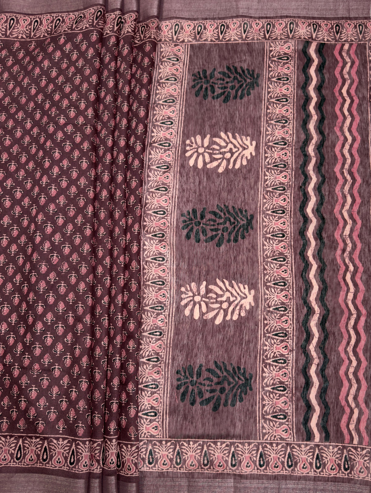 MIMOSA Saree Saree — pallu and zari work detail