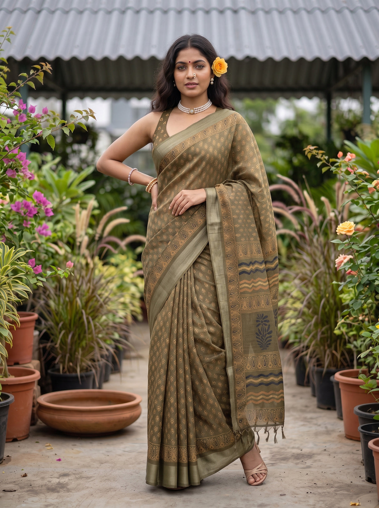 MIMOSA Saree Saree — pose 5 styling detail