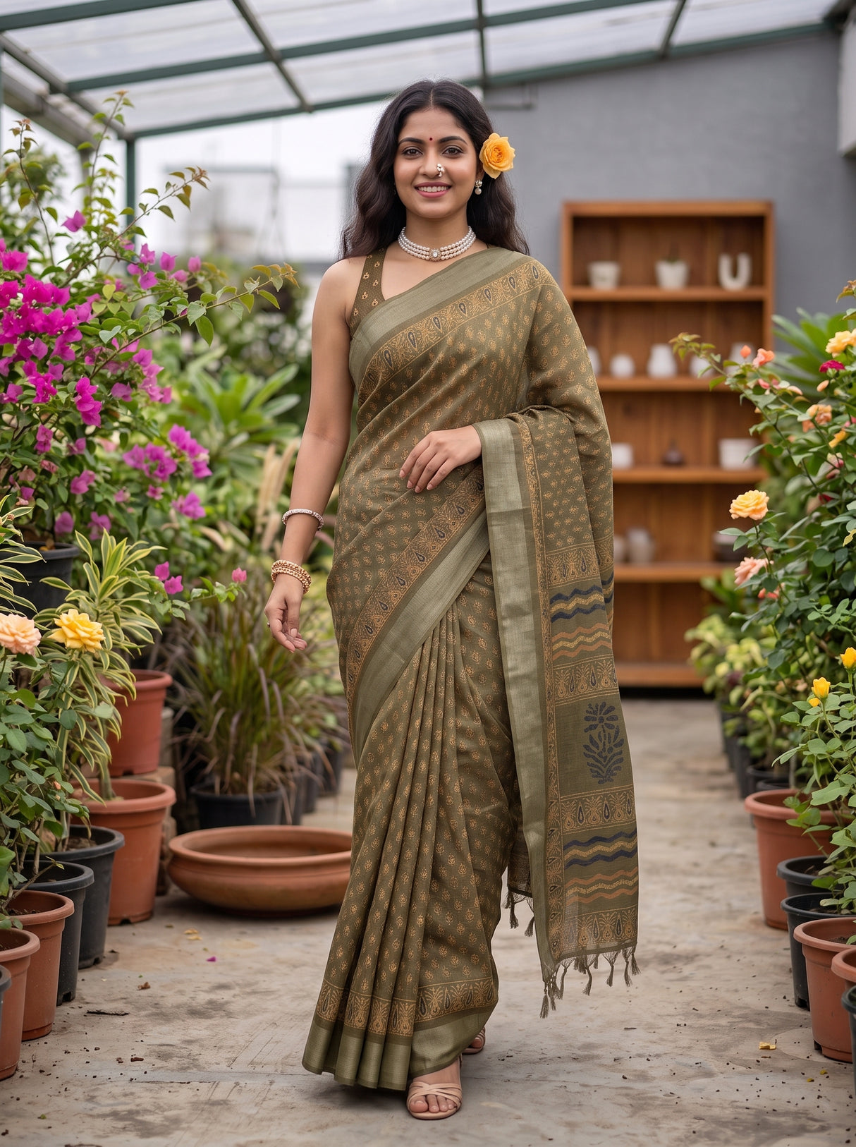 MIMOSA Saree Saree — pose 6 styling detail