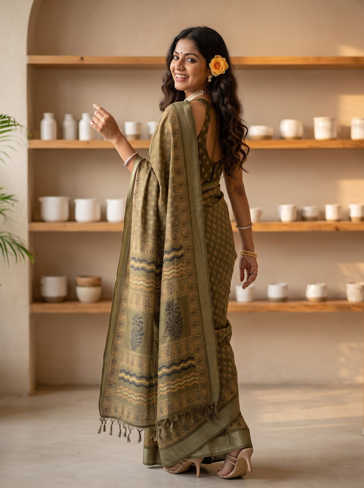 MIMOSA Saree Saree — pose 7 styling detail