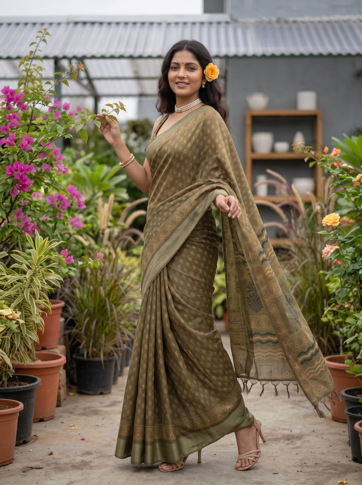 MIMOSA Saree Saree — pose 9 styling detail