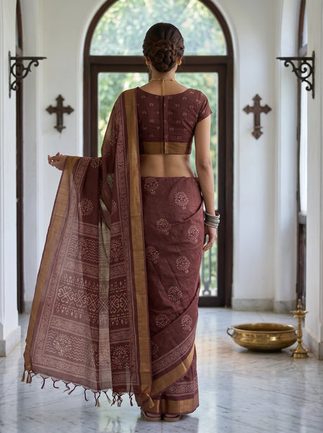 MIMOSA Saree Saree — pose 2 styling detail