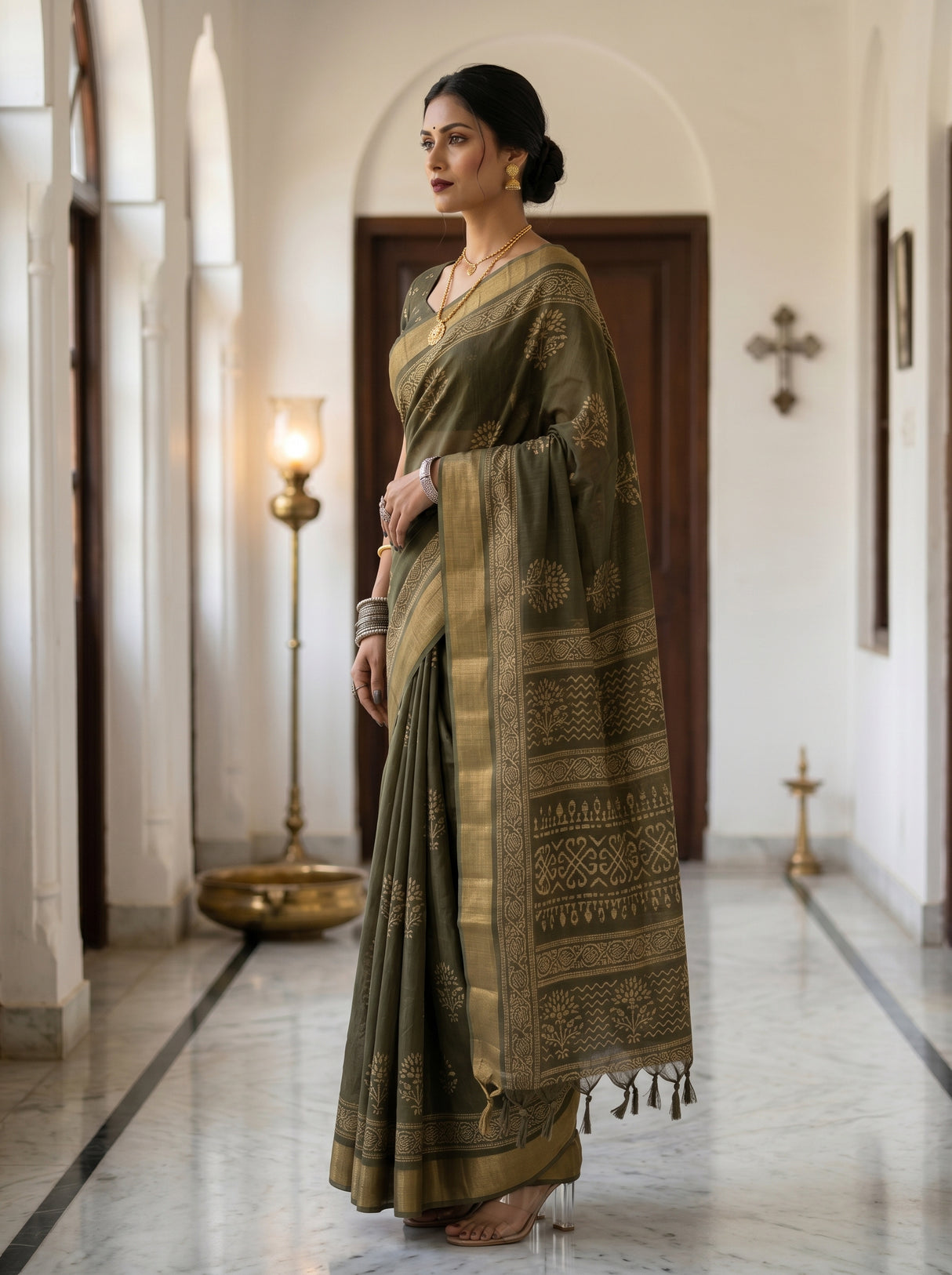 MIMOSA Saree Saree — pose 3 styling detail