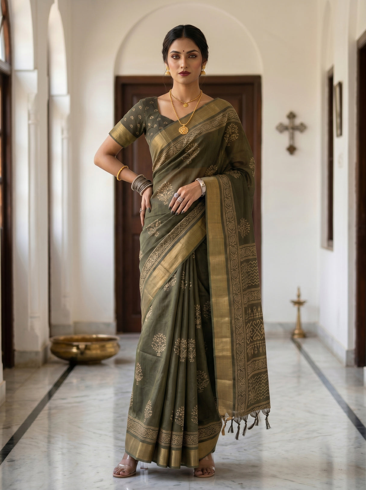 MIMOSA Saree Saree — pose 4 styling detail